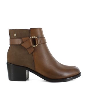 Botines de cuero para dama  BO12305N01