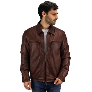 Casaca de cuero para caballero  ALEJANDRO