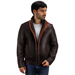 Casaca de cuero para caballero  CARLOS