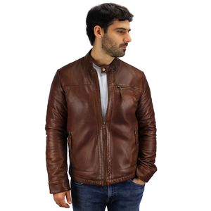 Casaca de cuero para caballero  JUAN